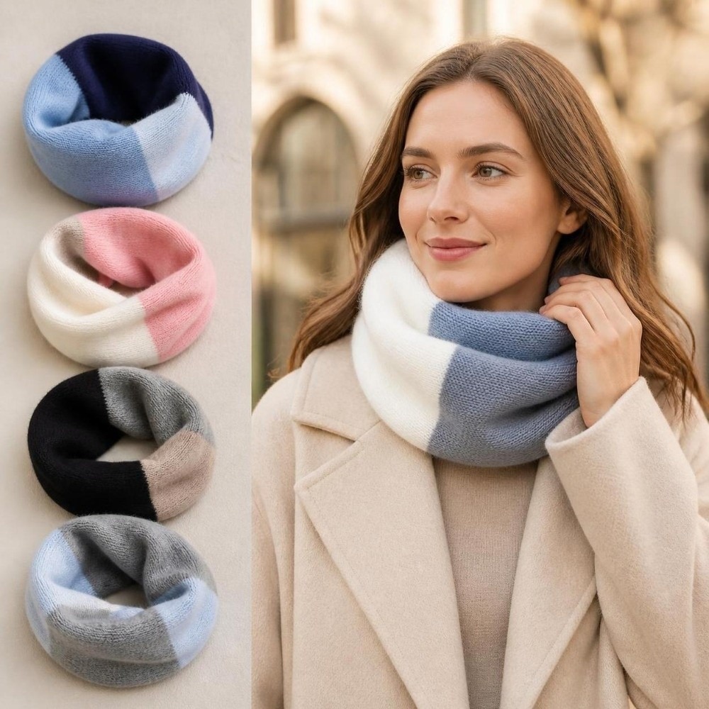 Écharpe infinie à coloris doux - Infinity Scarf Knit avis et prix
